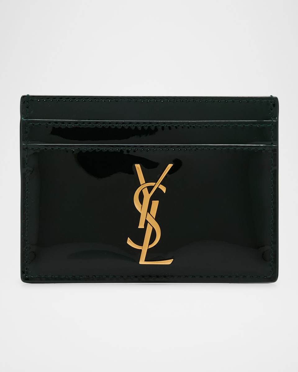 YSL Card Holder in Patent Leather